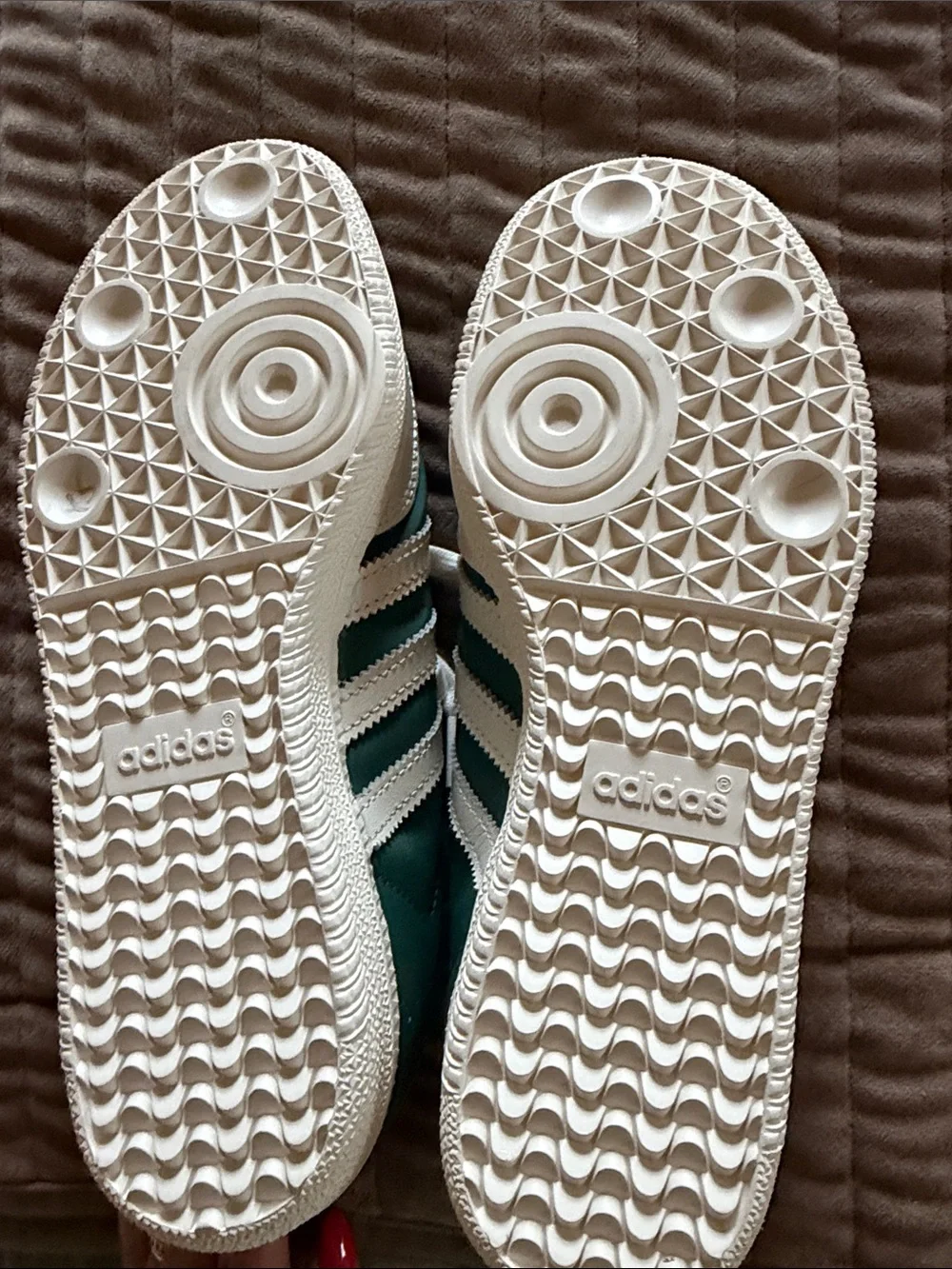 Adidas Samba Green & White Sneakers Women’s Size 5.5